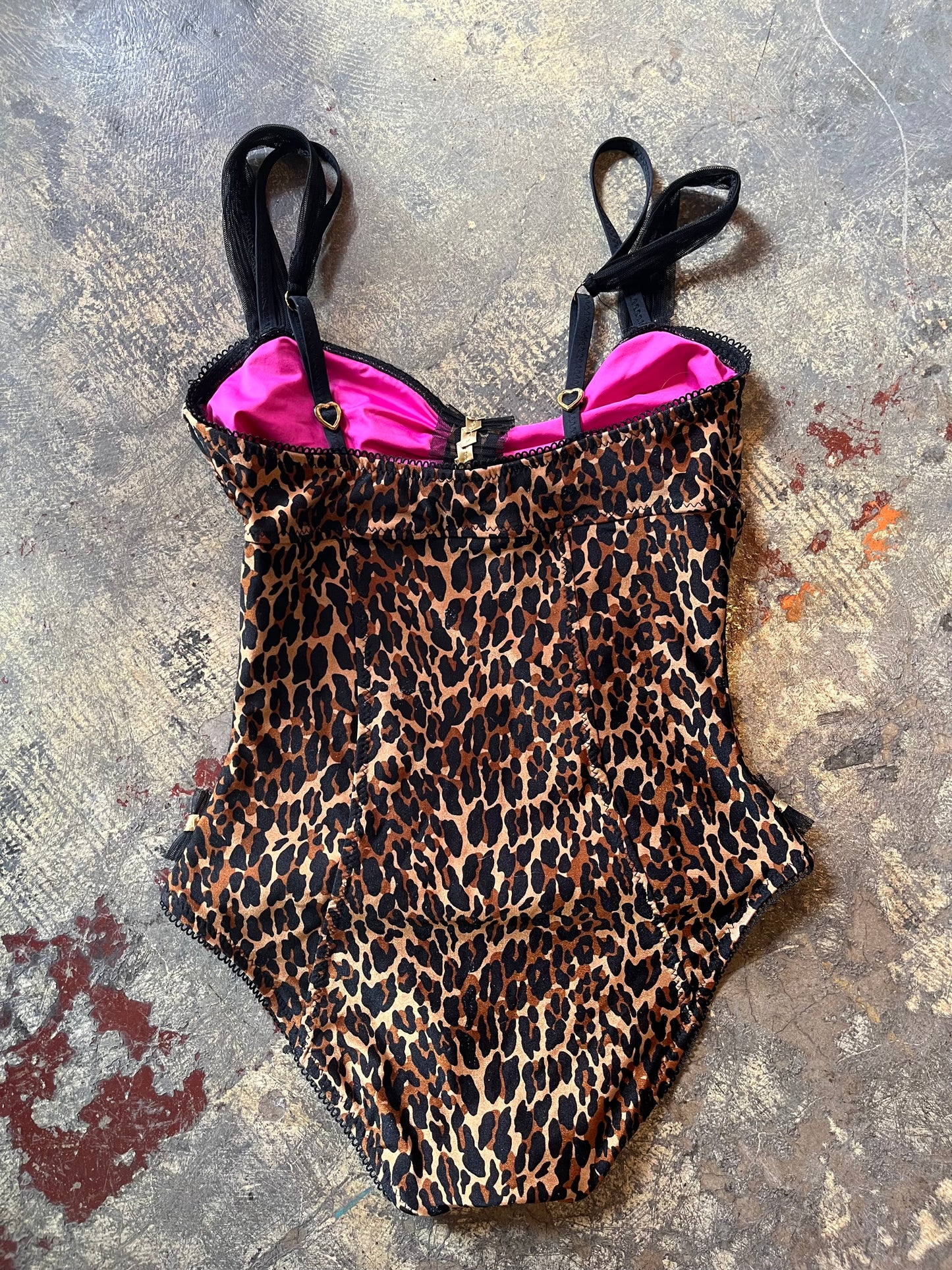 Betsy Johnson Leopard Bodysuit