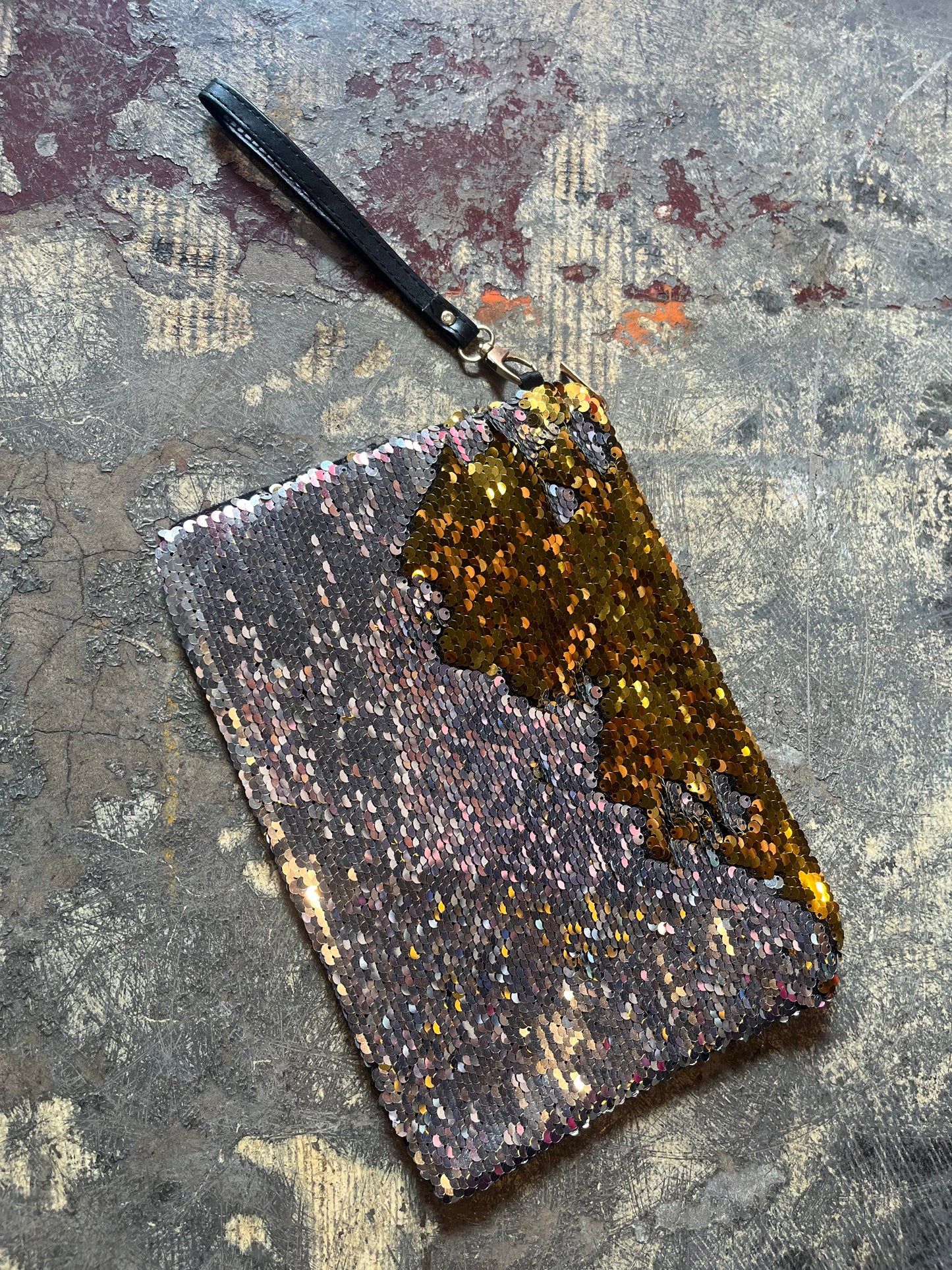 Sequined Oversized Clutch