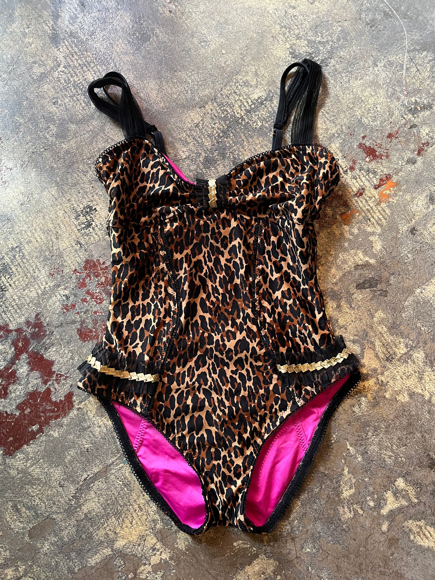 Betsy Johnson Leopard Bodysuit