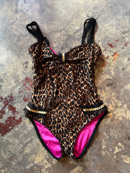 Betsy Johnson Leopard Bodysuit